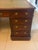 Antique Victorian Mahogany Freestanding Pedestal Kneehole Desk with Fitted Stationery Drawers and Writing Slides, 1850 For Sale - Image 17 of 18