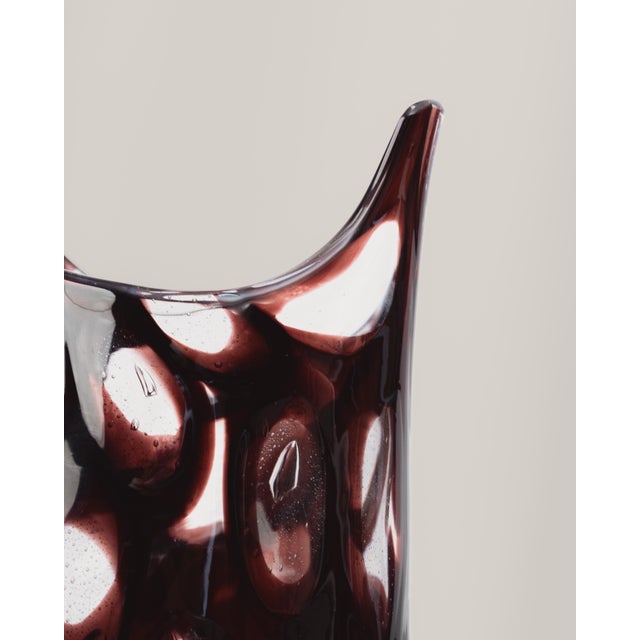 Murano Glass Vase from Paolo Crepax, 1980s For Sale - Image 3 of 4