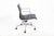 Mid-Century Modern Eames Herman Miller Black Leather Office Chair Thin Pad Aluminum Group For Sale - Image 3 of 11