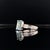 Diamond Aquamarine Ring 3.30TCW 14k Gold Women Certified For Sale In New York - Image 6 of 12