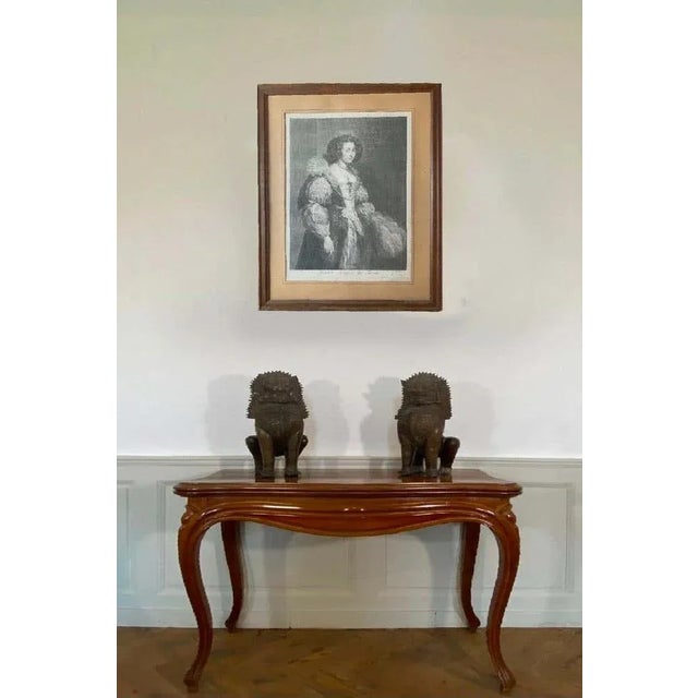 C. Vermeulen after A. Van Dyck, Maria Luissa de Tassis, Engraving, 17th Century For Sale - Image 10 of 11