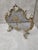 Antique Louis Style French Brass Cherub and Floral Free Standing Fire Screen For Sale - Image 10 of 10