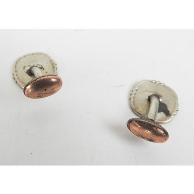 Traditional Antique Aesthetic Engraved Gold Fill Cufflinks For Sale - Image 3 of 3