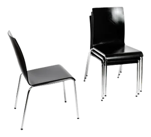 Scandinavian Modern Poro L Dining Chairs in Beech - Set of 4