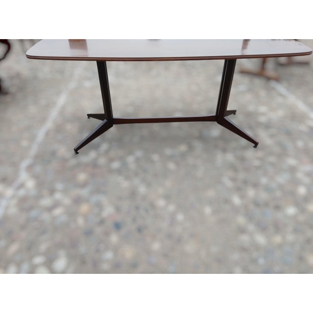 Vintage Dining Table in Walnut, 1950s For Sale - Image 4 of 5