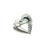 1990s Tiffany & Co Estate Heart Brooch Pin Sterling Silver For Sale - Image 4 of 6