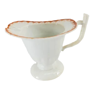 19th Century Chinese Export Porcelain Helmet Creamer, as Is
