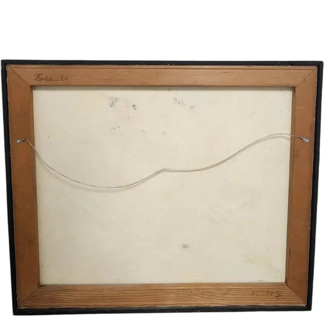 1980s Textured Abstract Mixed Media Painting – Postmodern Memphis Style, Impasto Color-Field Composition For Sale - Image 11 of 11