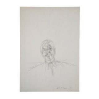 Alberto Giacometti, Portrait of Meyer, 1963, Original Lithograph For Sale