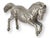 1960s Italian Silver-Plate Rearing Horse For Sale - Image 4 of 4