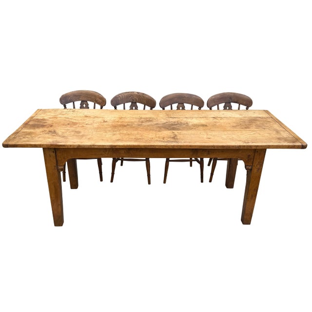 Large Antique French Farmhouse Dining Table, 1820 For Sale - Image 6 of 15