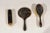 1900s English Edwardian Silver Dressing Table Mirror, Hair and Clothes Brushes - Set of 3 For Sale - Image 9 of 12