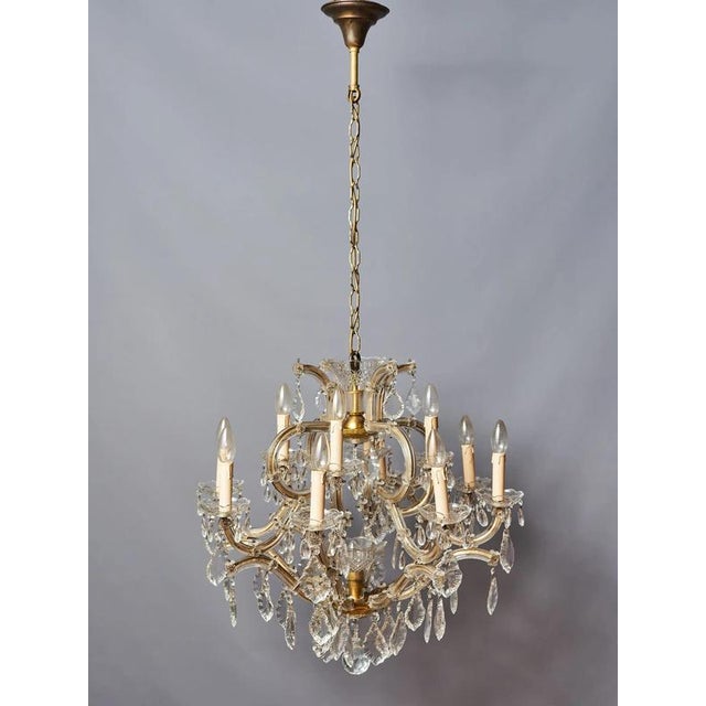 Larger Theresian Chandelier with Thirteen Bulbs For Sale - Image 3 of 10