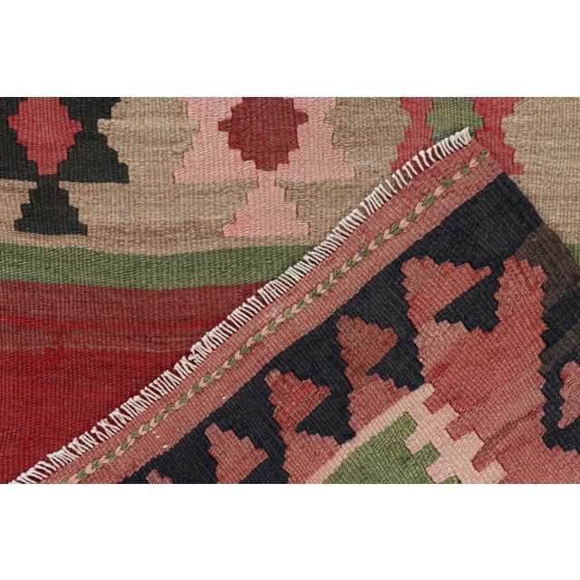 Textile Vintage Persian Kilim Runner in Polychromatic Geometric Patterns by Rug & Kilim For Sale - Image 7 of 7