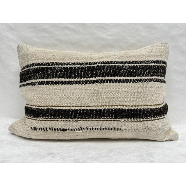 Turkish Hemp Pillow Cushion Natural Brown Beige Pillow Cushion Cover 16" x 24" #30240 Enhance your home decor with our...