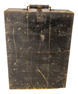 French Pine Boarding Student Suit Case, 1900