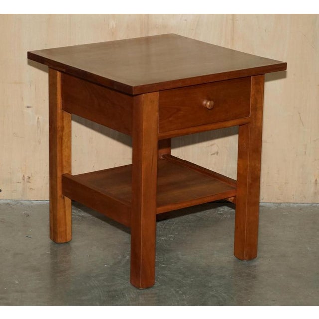 Cherrywood Side Tables or Nightstands from Harrods London, Set of 2 For Sale - Image 3 of 18