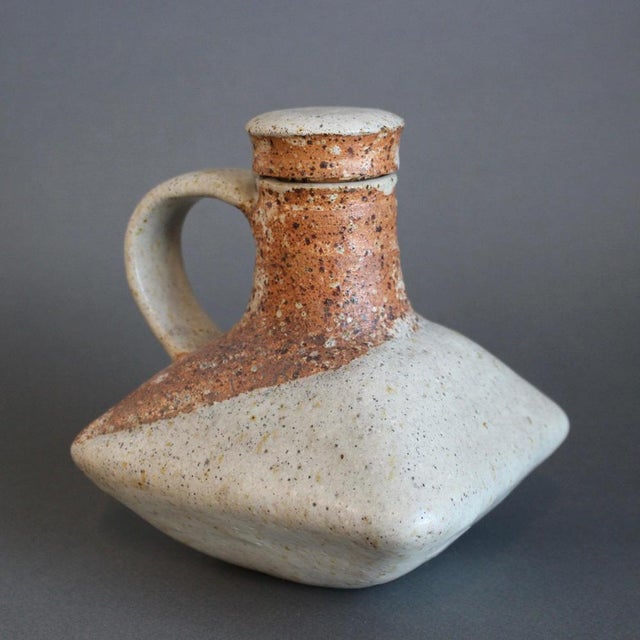 1980s Vintage Italian Ceramic Bottle by Bruno Gambone, 1980s For Sale - Image 5 of 12