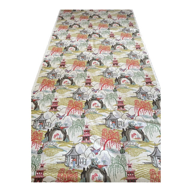 Robert Allen Chinoiserie Fabric -- 12 Yds For Sale