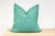 Boho Chic Seafoam Hand-Stitched Pillow Cover For Sale - Image 3 of 8