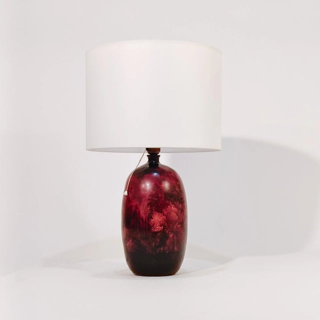 Italian Painted Ceramic Table Lamp, 1960s For Sale - Image 10 of 10