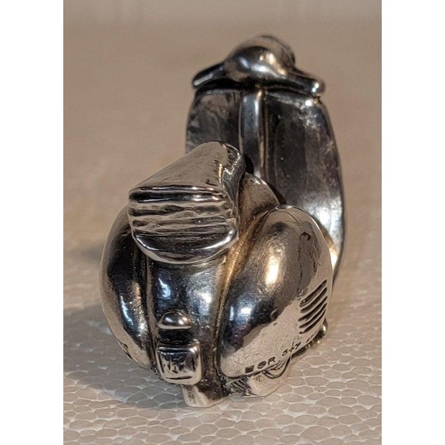 1950s Collection of Three Sterling Silver Figures For Sale In Los Angeles - Image 6 of 12