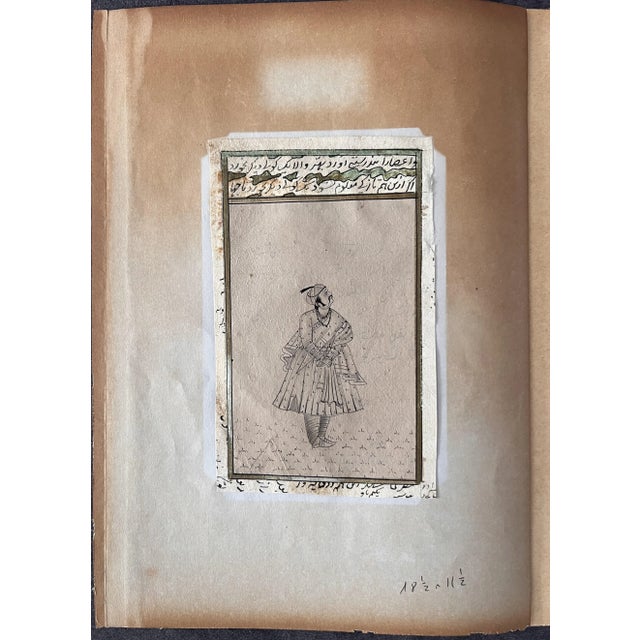 Indian Artist, Mongolian Portrait, Original Drawing on Paper, 19th Century For Sale - Image 3 of 9
