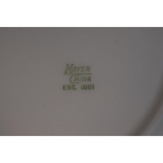 Mid 20th Century Pair of Chicago Yacht Club 9"d Mayer China Luncheon Plates W/ Cyc Burgee For Sale - Image 5 of 6
