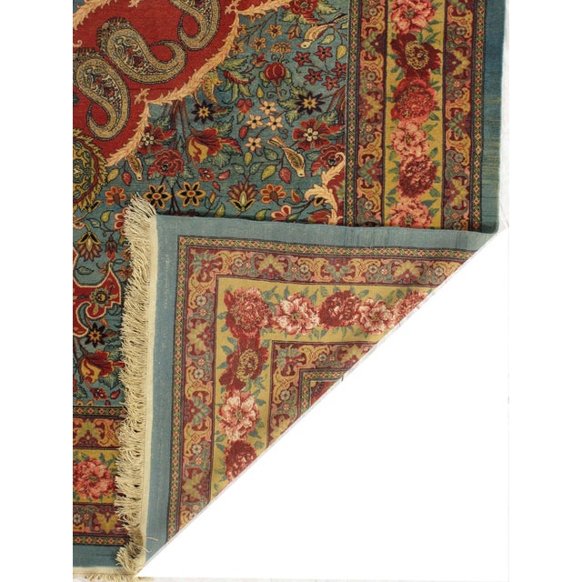 1970s Vintage Hand-Knotted Persian Senneh Rug 6'10" X 10'1" For Sale - Image 5 of 5