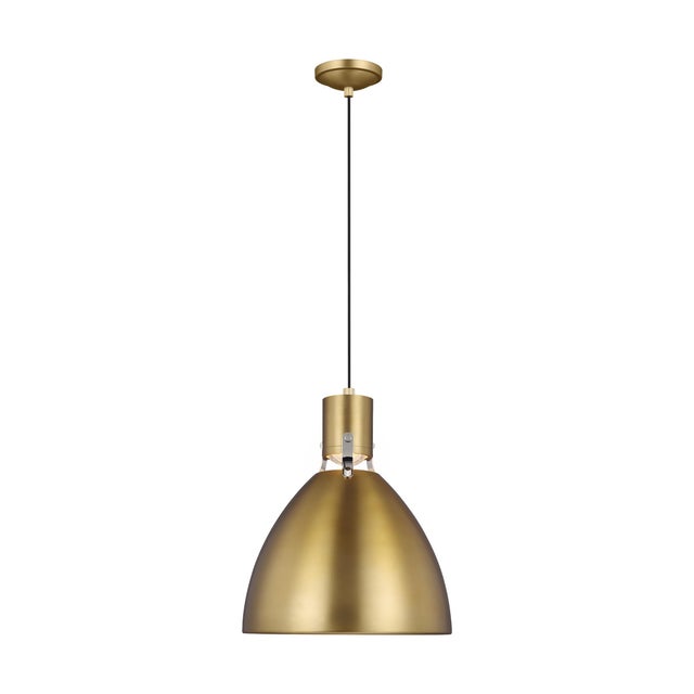 Sean Lavin by Visual Comfort Studio Brynne Small LED Pendant, Burnished Brass For Sale - Image 10 of 10