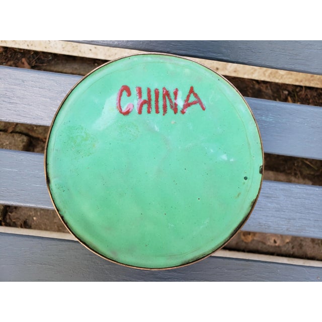 Beautiful example of late 1800s early 1900s Chinese cloisonne Box with lid. Was made sometime between 1891 and 1919 - In...