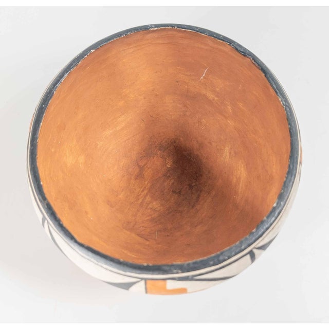 Ceramic 20th Century Southwest Native American Indian Acoma Polychrome Pottery Bowl For Sale - Image 7 of 11
