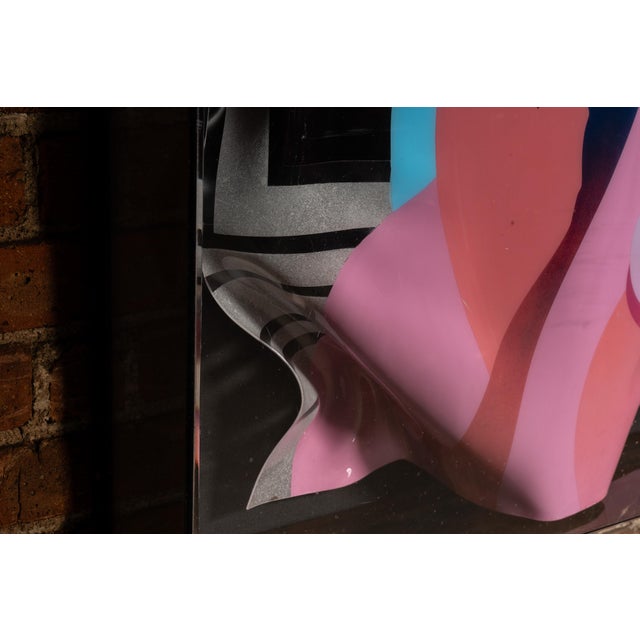 Pink 1989 Ned Moulton 3-D Wall Art Vacuum-Formed Composition For Sale - Image 8 of 10