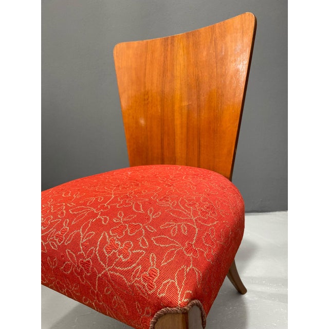 H-214 Chairs in Walnut by Jindřich Halabala, 1950s, Set of 4 For Sale - Image 17 of 18