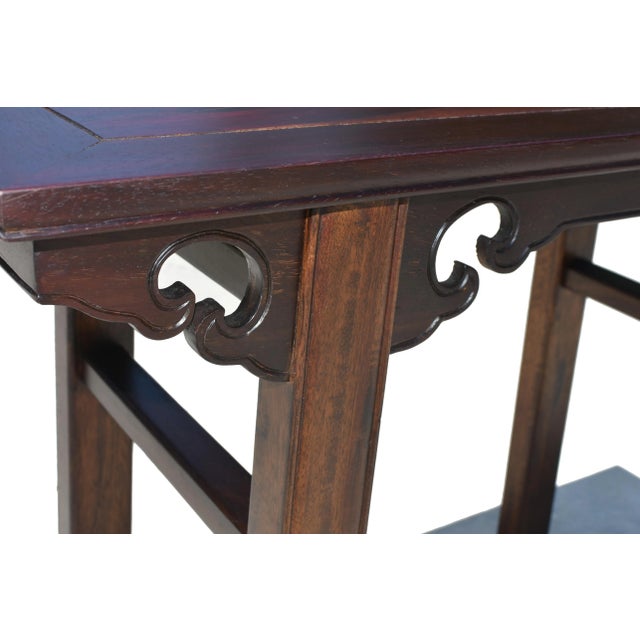 Chinese Antique Wine Console Table Solid Wood Single Board Elegant Ming For Sale - Image 13 of 18
