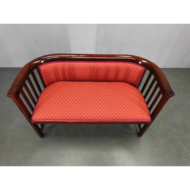 Vienna Secession Art Deco Beech Sofa by Josef Hoffmann, 1920s For Sale - Image 4 of 13