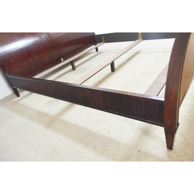 Brown Barbara Barry for Baker King Sleigh Bed For Sale - Image 8 of 13