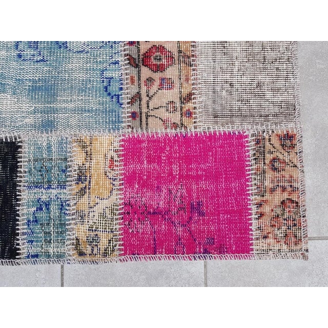 Textile Decorative Wool Vintage Runner For Sale - Image 7 of 10