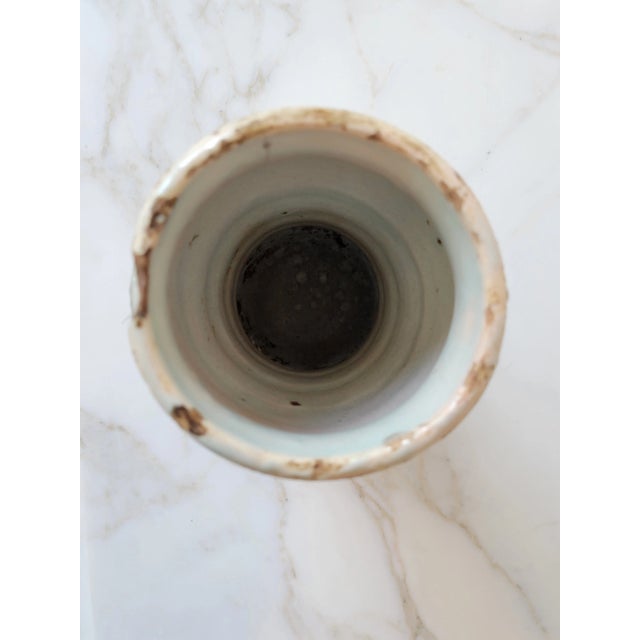 Late 19th Century 19th Century Antique Spanish Pharmacy Jar, Known as an Albarelos For Sale - Image 5 of 8