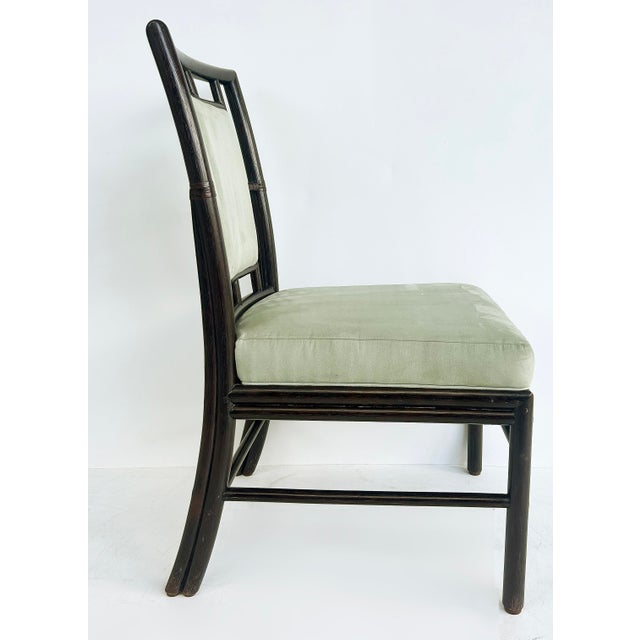Light Green Barbara Barry for McGuire "Ceremony" Dining Chairs, Set of Six For Sale - Image 8 of 17