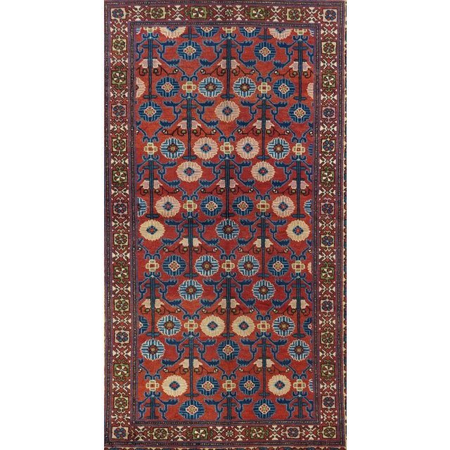 Traditional 1940s Vintage Khotan Samarghand Rug 4'4'' X 7'4'' For Sale - Image 3 of 12