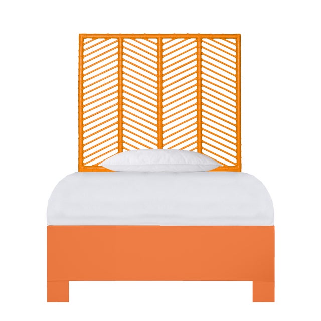 Liam Standard Bed Twin Extra Long - Orange For Sale - Image 12 of 12