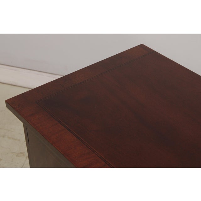 American Drew Mahogany Inlaid Buffet Server For Sale - Image 13 of 18