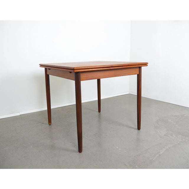 Square Extendable Teak Table by N & R Mobler, Denmark, 1960s For Sale - Image 13 of 18