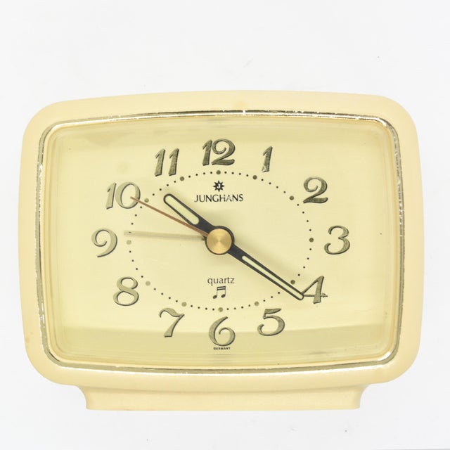 1980s Junghans Modernist Alarm Clock, Germany Chairish