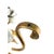 Hans Kögl Vintage Gilded Tole White Floral / Flower Accent / Side / Drinks Table, in the Manner of Hans Kögl For Sale - Image 4 of 9