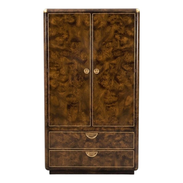 1960s Attributed Mastercraft Chest Armoire Dresser For Sale