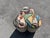 Pair of Designer Poufs, Stools, Ottomans, Patchwork Fabric, Italy, Picasso For Sale In Miami - Image 6 of 15