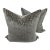 Gray Cut Velvet Contemporary Pillows - a Pair For Sale