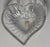 Transparent Vintage German Bleikristall Lead Crystal Heart Dish – Cut Crystal Trinket Bowl For Sale - Image 8 of 8